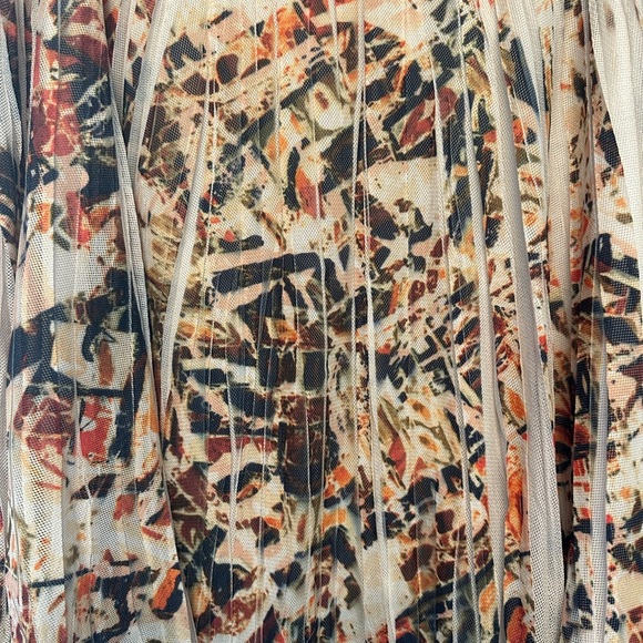 Lapis Multicolor Abstract Midi Skirt Medium - Picture 2 of 4